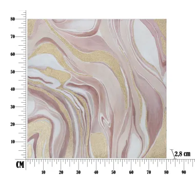OBRAZ NA PŁÓTNIE Pinkly 80x2,8x80 cm
